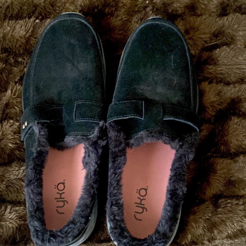 RYKA - Black Upper Leather Leisure Shoes